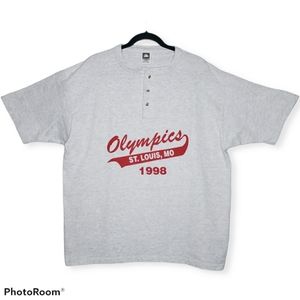 Rare Pat LaFontaine 1998 Nagano Japan Olympics Hockey 90s T-shirt